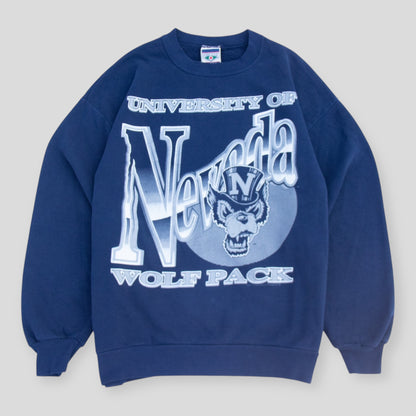 90s University Of Nevada Crew - L