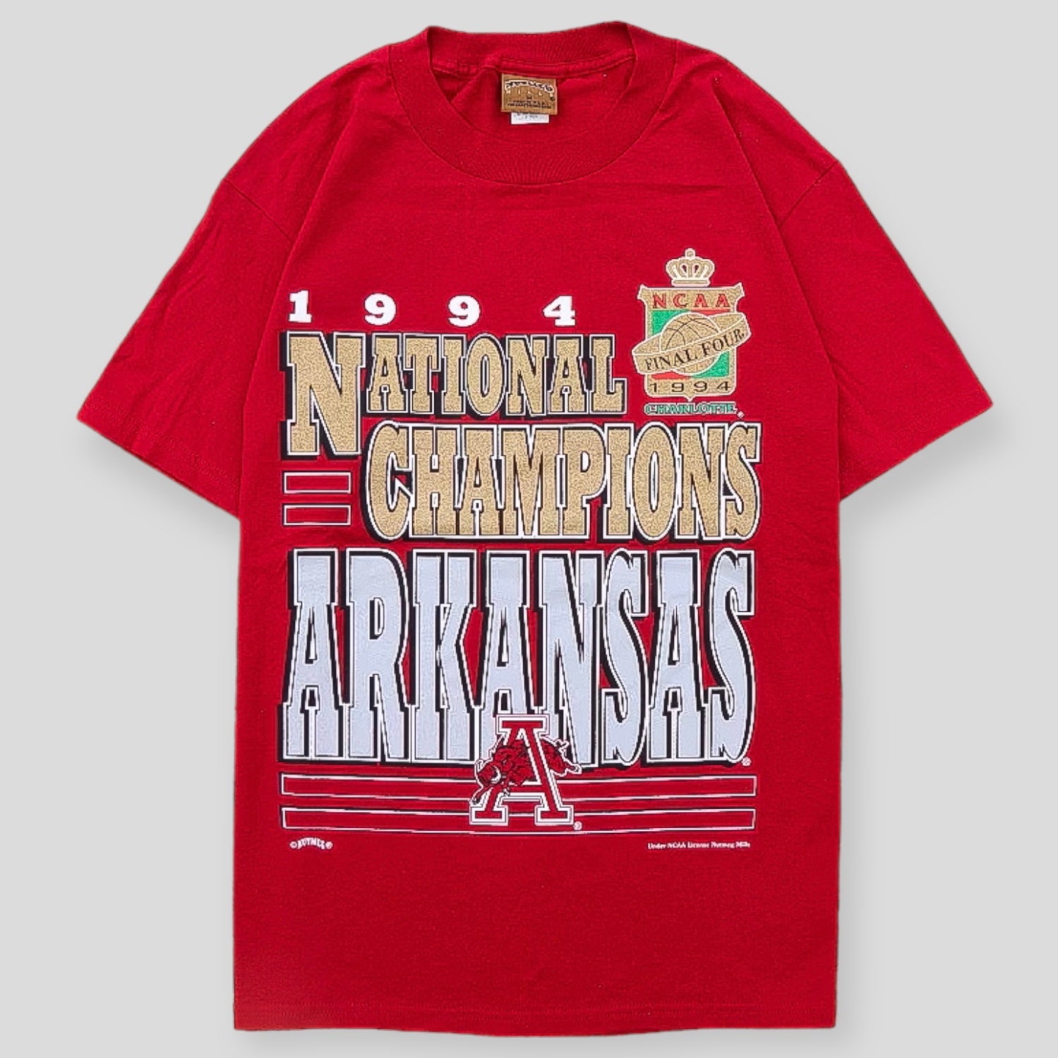 1994 National Champions Arkansas NCAA Vintage Tee - backtovida