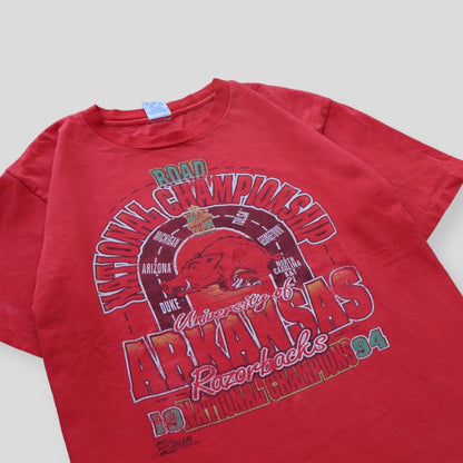 1994 NCAA University Of Arkansas Road To National Championship Tee - backtovida