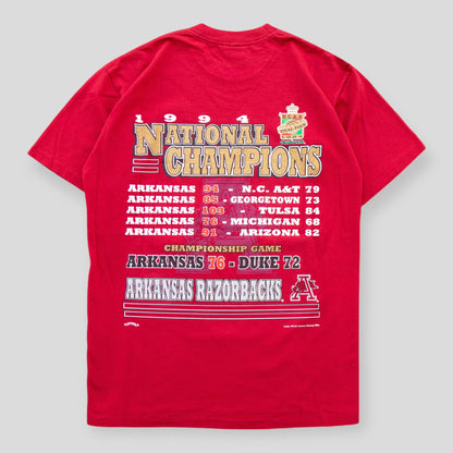 1994 National Champions Arkansas NCAA Vintage Tee