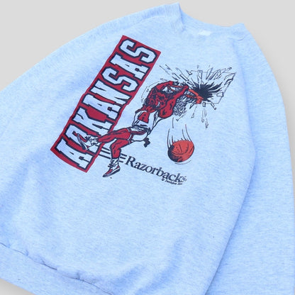 1993 Arkansas Razorbacks Shattered Backboard Crewneck - backtovida