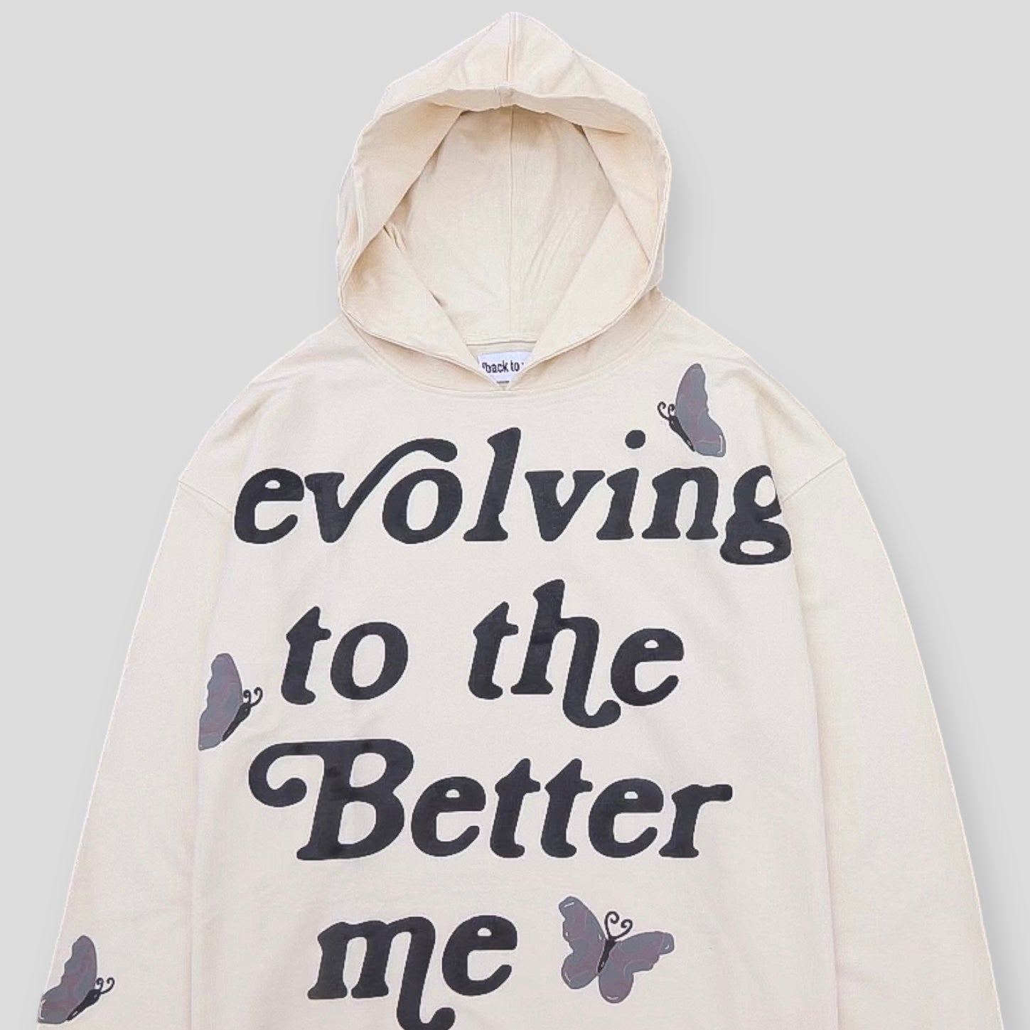 evolving to the Better me [cropped hoodie] - backtovida