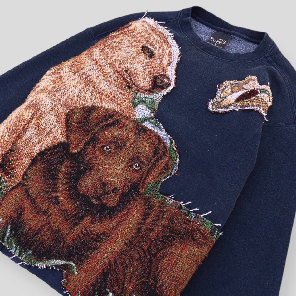 Reworked Vintage Hunting Dogs Crewneck - backtovida