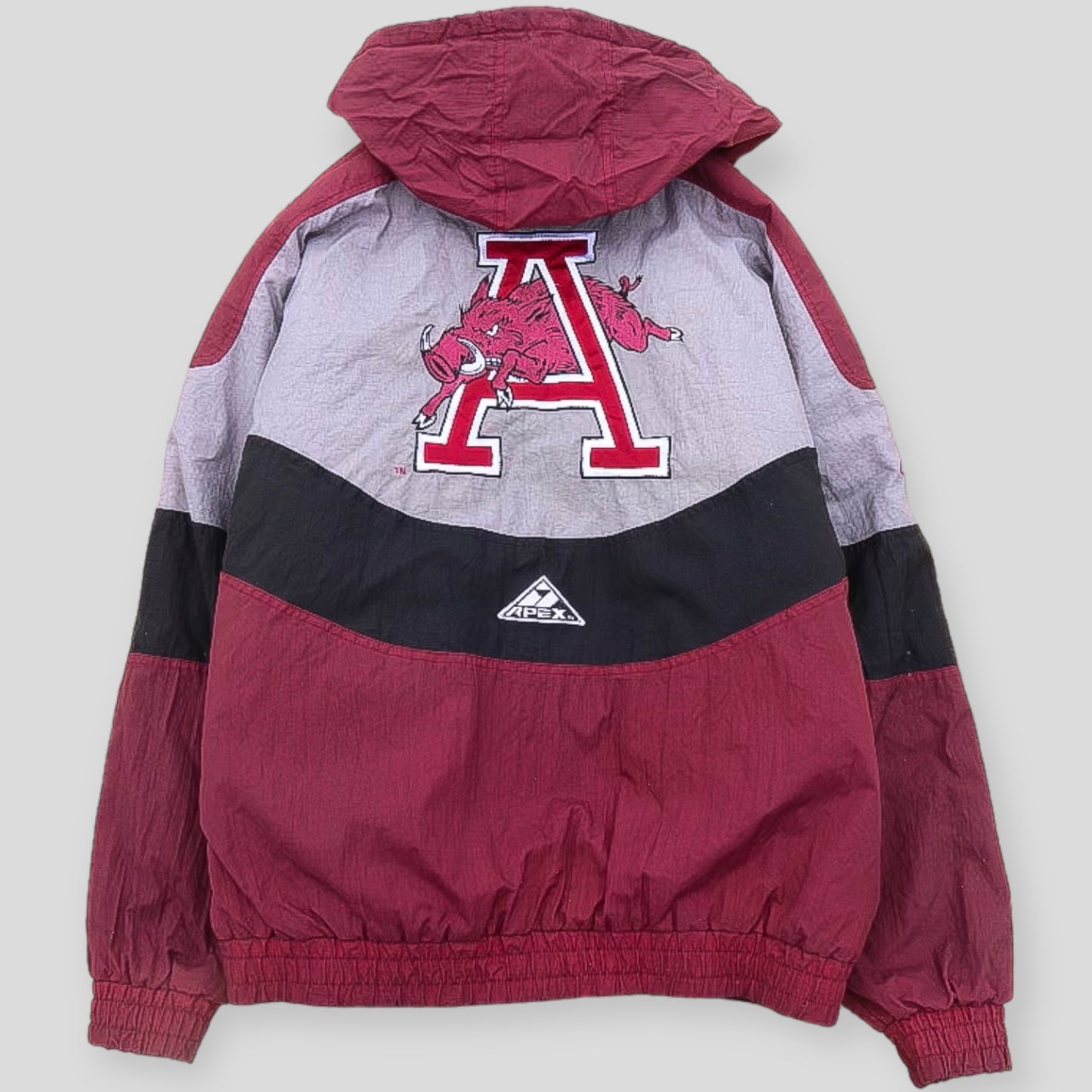 90s Arkansas Razorbacks APEX Puffer Jacket - backtovida