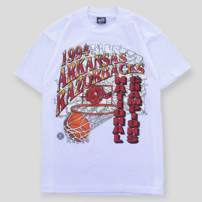 1994 Arkansas Razorbacks Shattered Backboard Game Tee - L