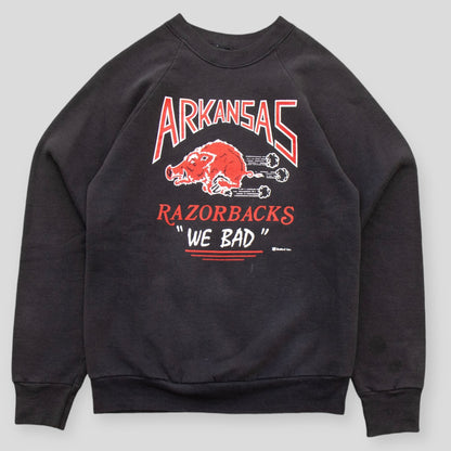 90s “WE BAD” Arkansas Razorbacks Crewneck