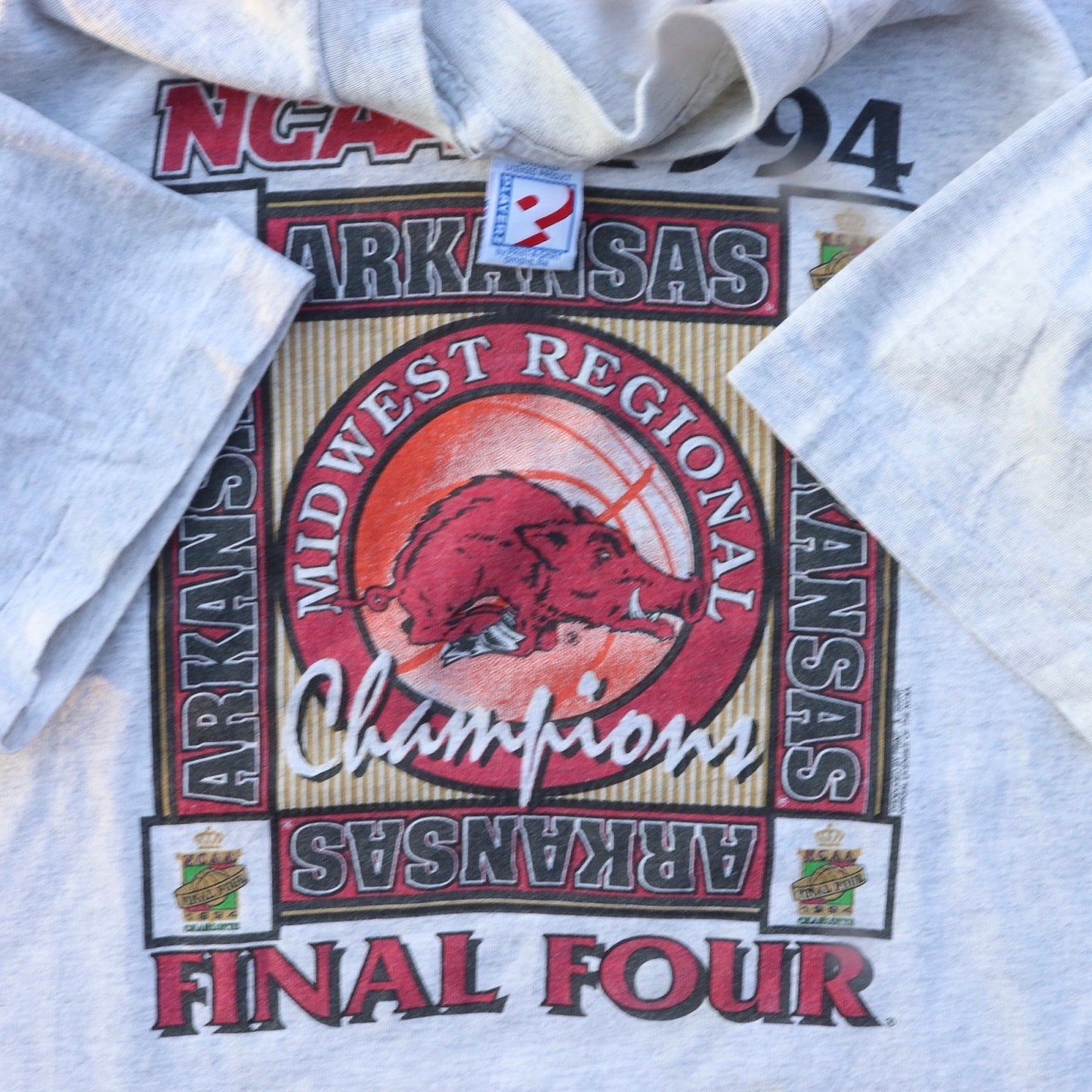 1994 NCAA Champions Arkansas Final Four Tee - backtovida