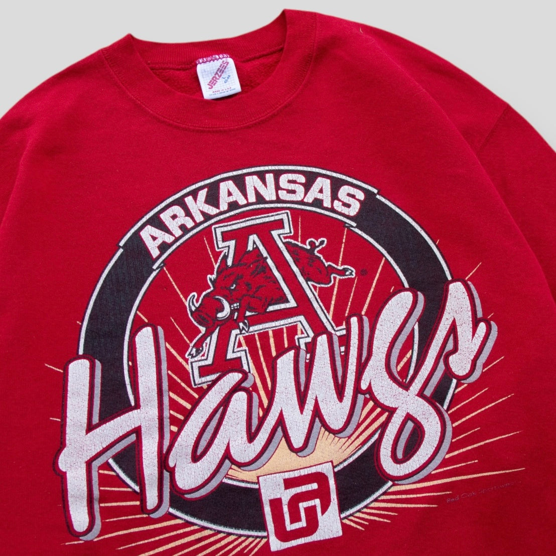 90s Arkansas Hawgs Crewneck