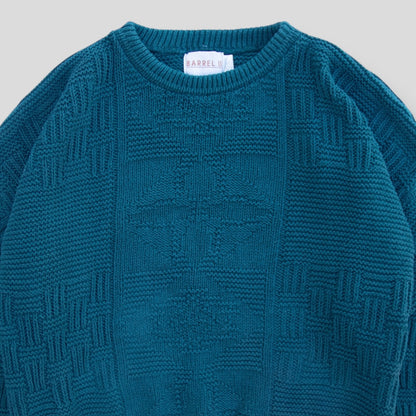 Vintage Barrel Knit Sweater - XL