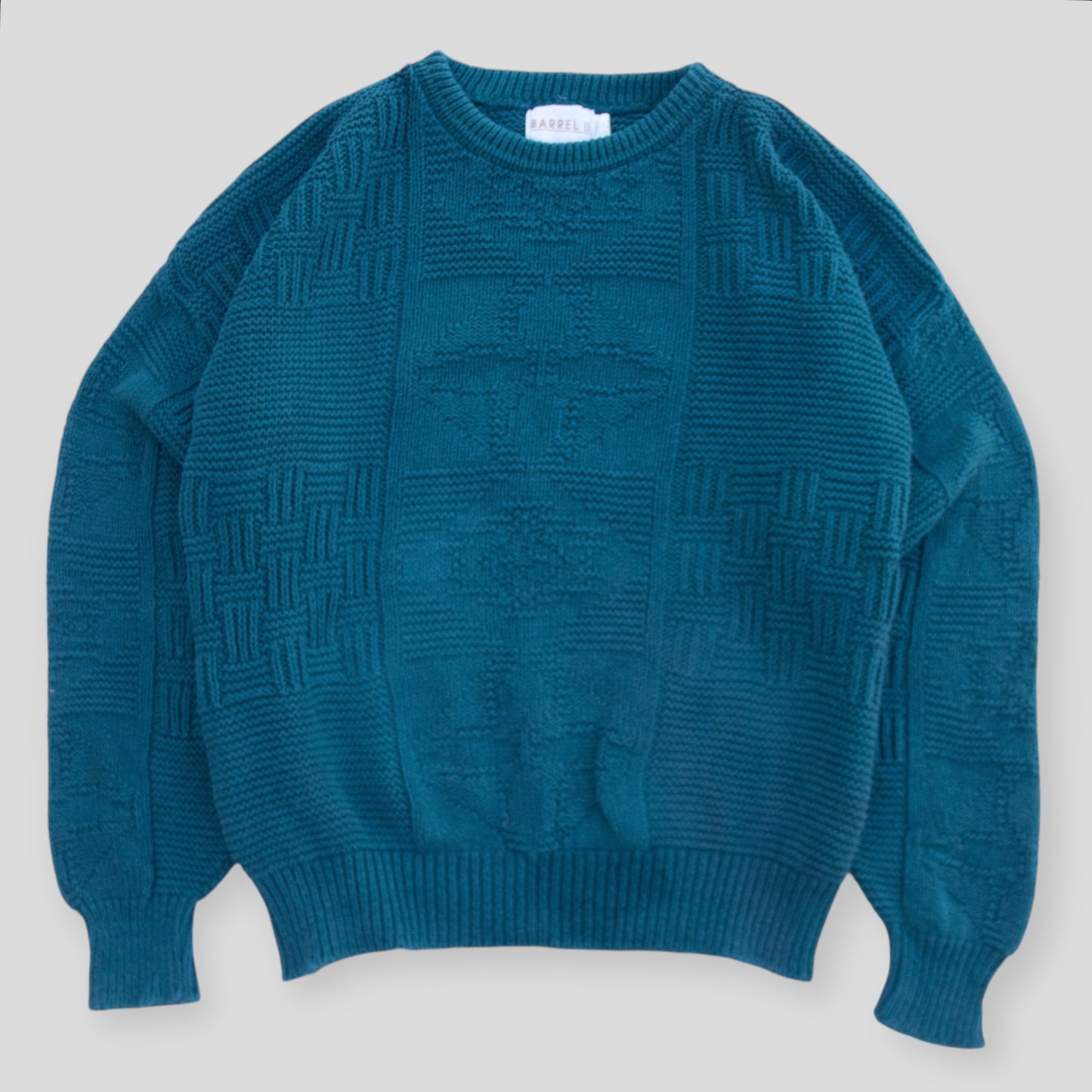 Vintage Barrel Knit Sweater - XL