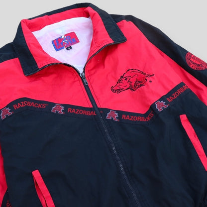 90s Arkansas Razorback Vintage Pro Player Wind Breaker - backtovida