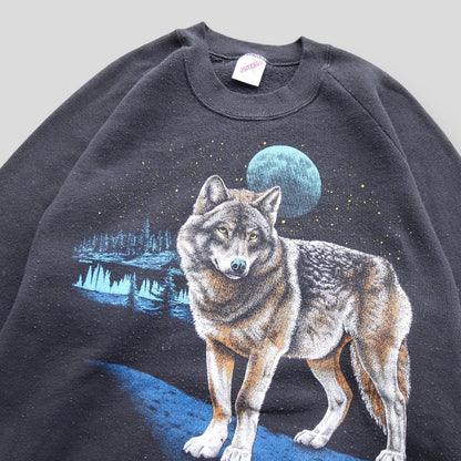 90s Vintage Wolf Crewneck - backtovida