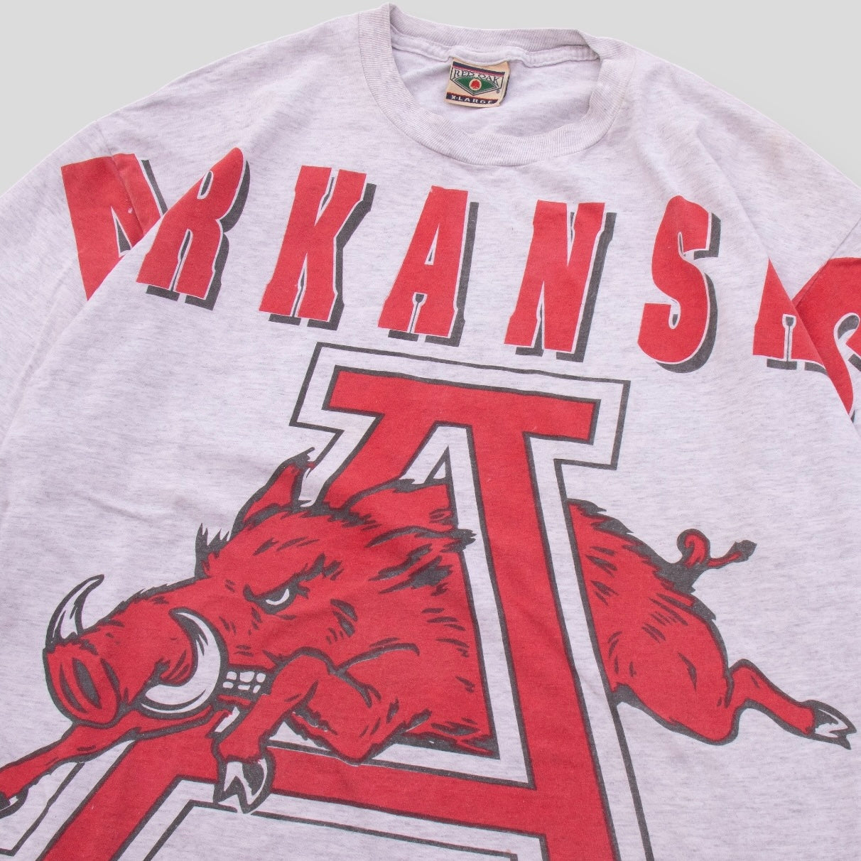 90s Rare AOP University of Arkansas’s Tee - XL