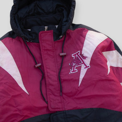 90s Arkansas Razorbacks APEX Puffer Jacket - L