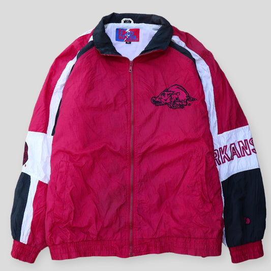 90s Arkansas Razorback Vintage Retro Wind Breaker - backtovida