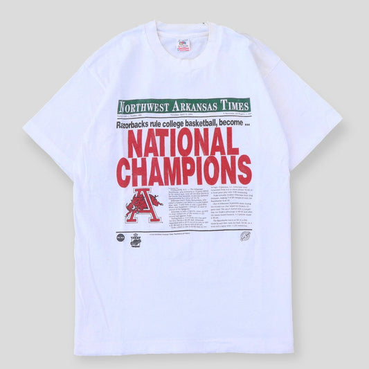 1994 North West Arkansas Times National Champions Tee - backtovida