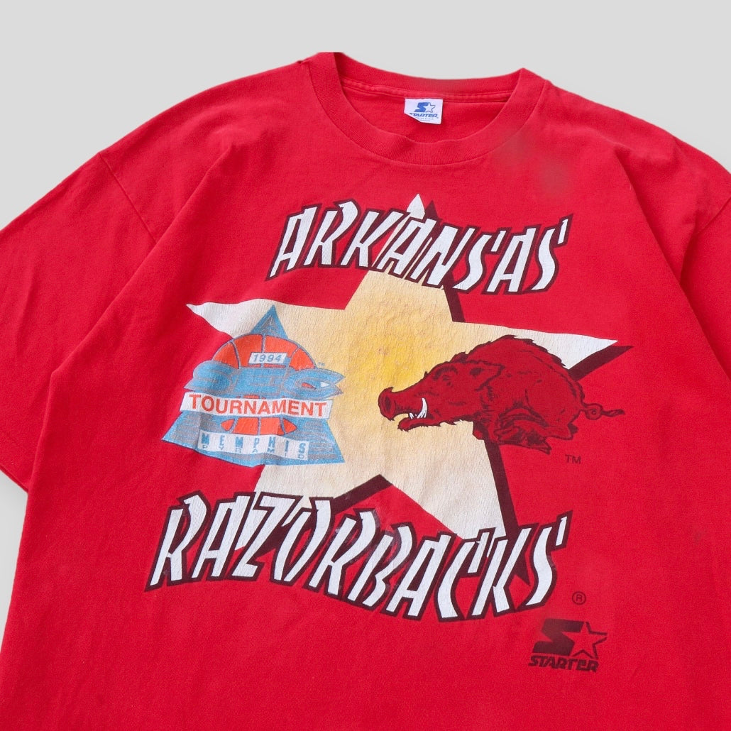 1994 Arkansas Razorbacks SEC Tournament Memphis Pyramid Tee - backtovida