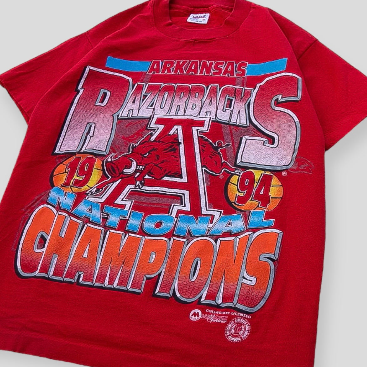 1994 National Champions Arkansas Official NCAA Vintage Tee - backtovida