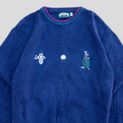 Vintage Golf Knit Sweater - XL