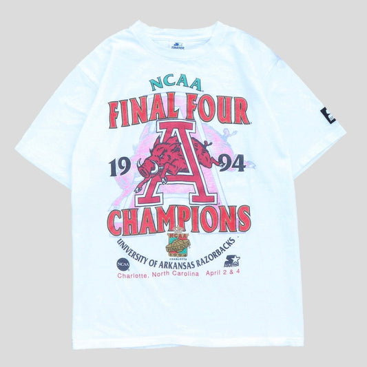 1994 NCAA Final Four Razorbacks Championship Starter Official Game Tee - backtovida