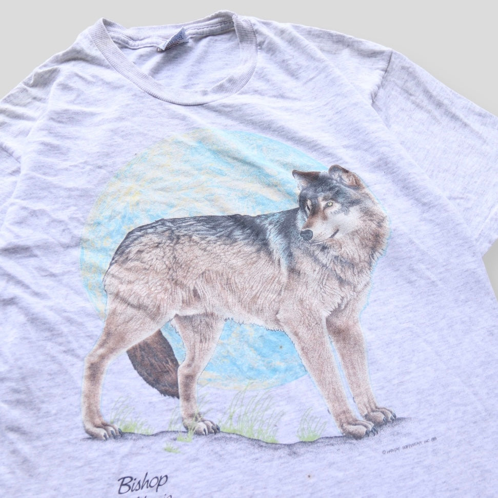 90s Vintage Habitat Wolf Tee - backtovida