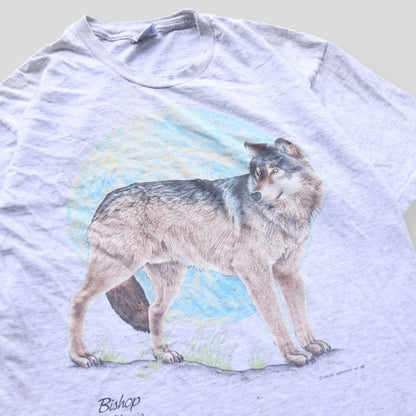 90s Vintage Habitat Wolf Tee - backtovida