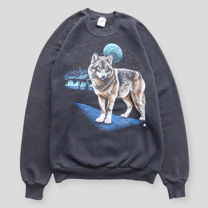 90s Vintage Wolf Crewneck - backtovida