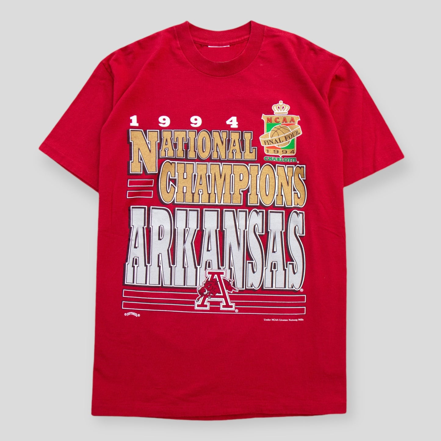 1994 National Champions Arkansas NCAA Vintage Tee