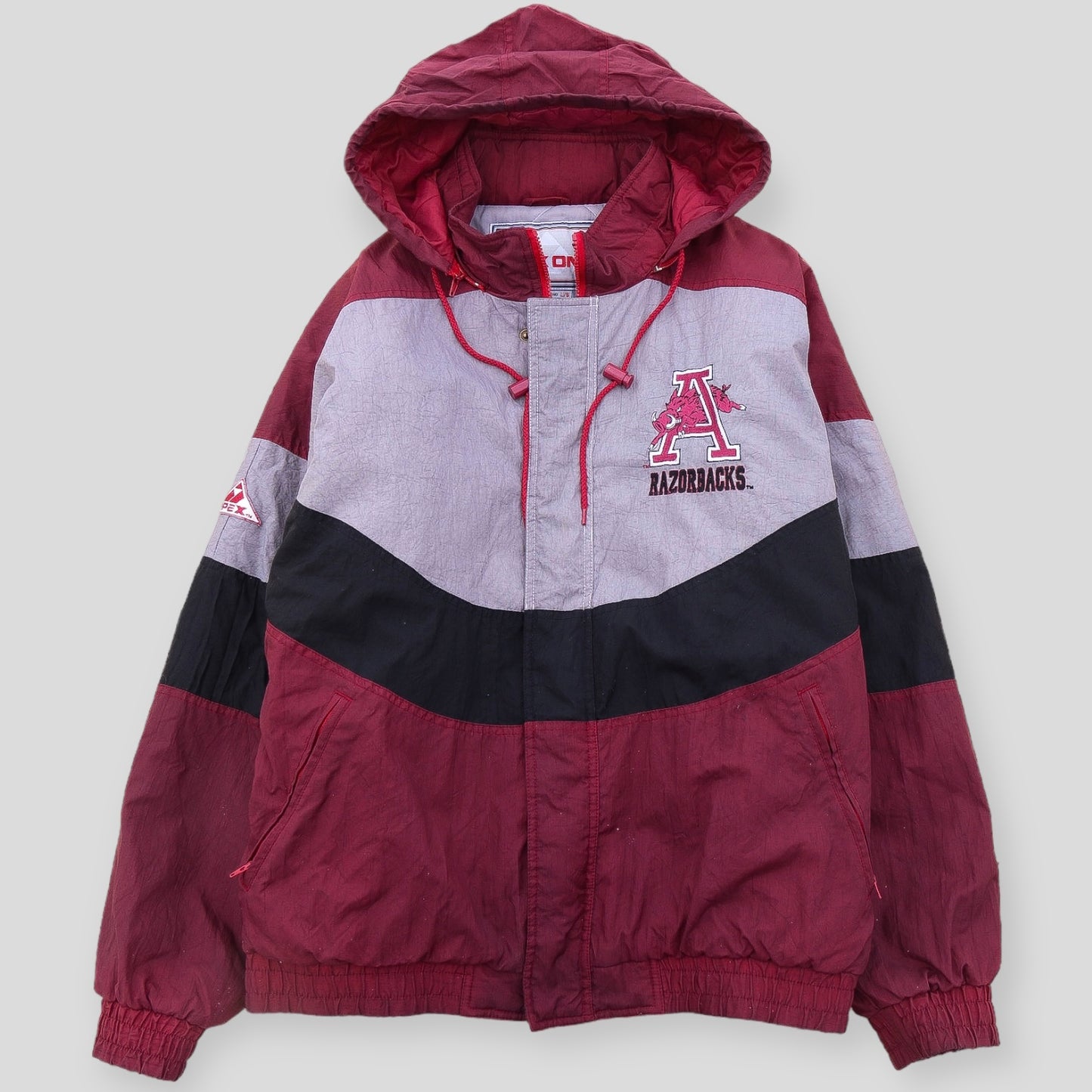 90s Arkansas Razorbacks APEX Puffer Jacket - backtovida