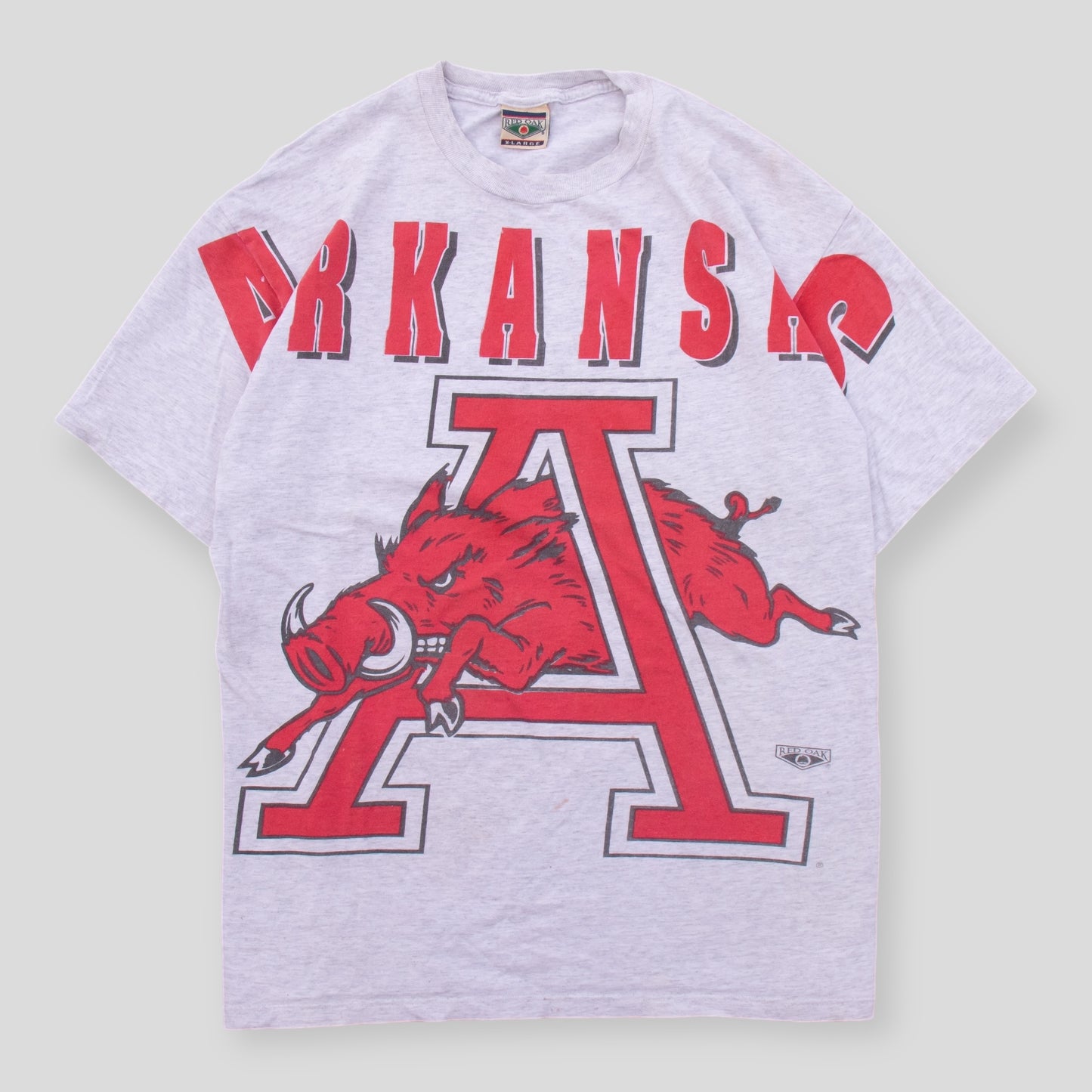 90s Rare AOP University of Arkansas’s Tee - XL