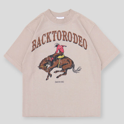 BACK TO RODEO CROPPED TEE