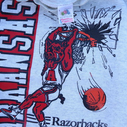 1993 Arkansas Razorbacks Shattered Backboard Crewneck - backtovida