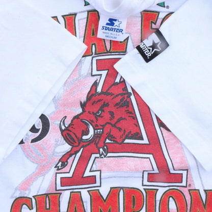 1994 NCAA Final Four Razorbacks Championship Starter Official Game Tee - backtovida