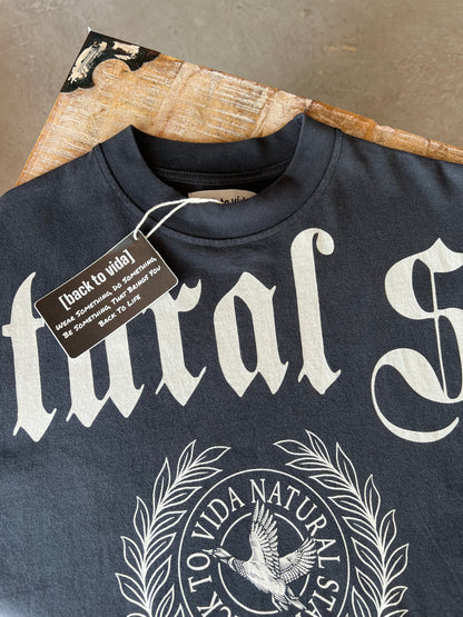 Natural State Signature Spell Out Tee [vintage fade]