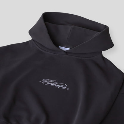 Backtovida Signature Cropped Hoodie