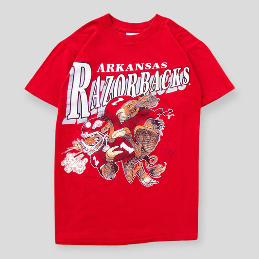 90s Arkansas Razorbacks Football X Art Tee