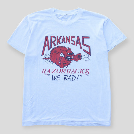 1980s ArkansasRazorbacks “We Bad!”  Rare Tee - M