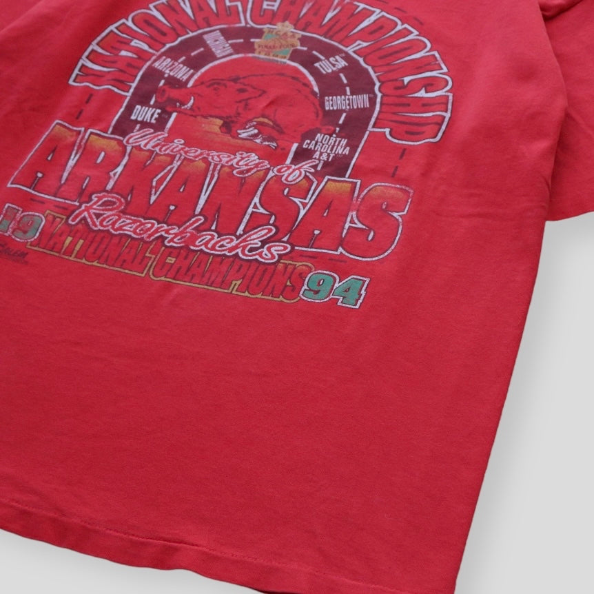 1994 NCAA University Of Arkansas Road To National Championship Tee - backtovida