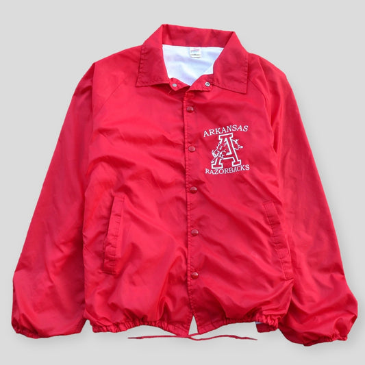 90s Arkansas Razorbacks Vintage Track Jacket - backtovida