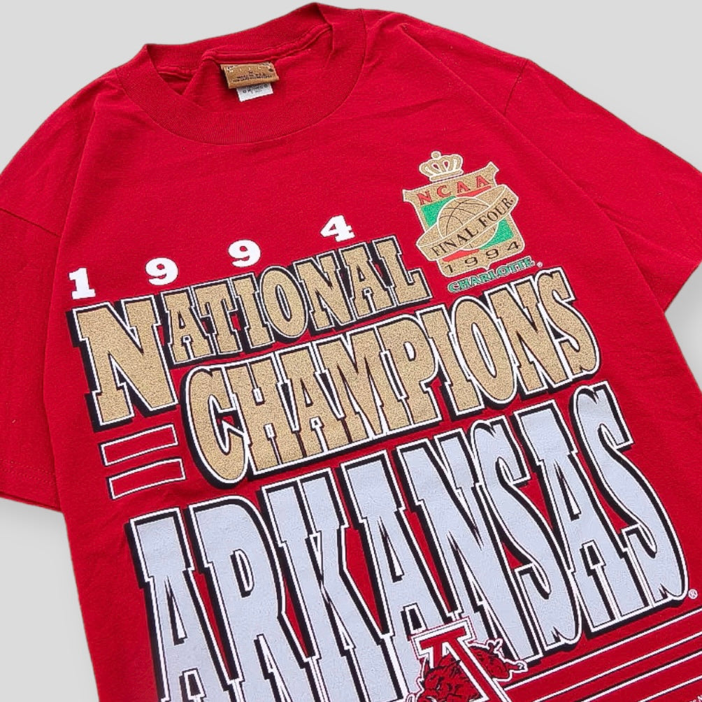 1994 National Champions Arkansas NCAA Vintage Tee - backtovida