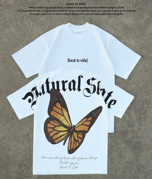 [NATURAL STATE] BACK TO VIDA SIGNATURE TEE - backtovida