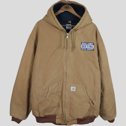 90s [vintage garment] Carhartt Detroit Jacket blanket lined - backtovida