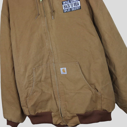 90s [vintage garment] Carhartt Detroit Jacket blanket lined - backtovida