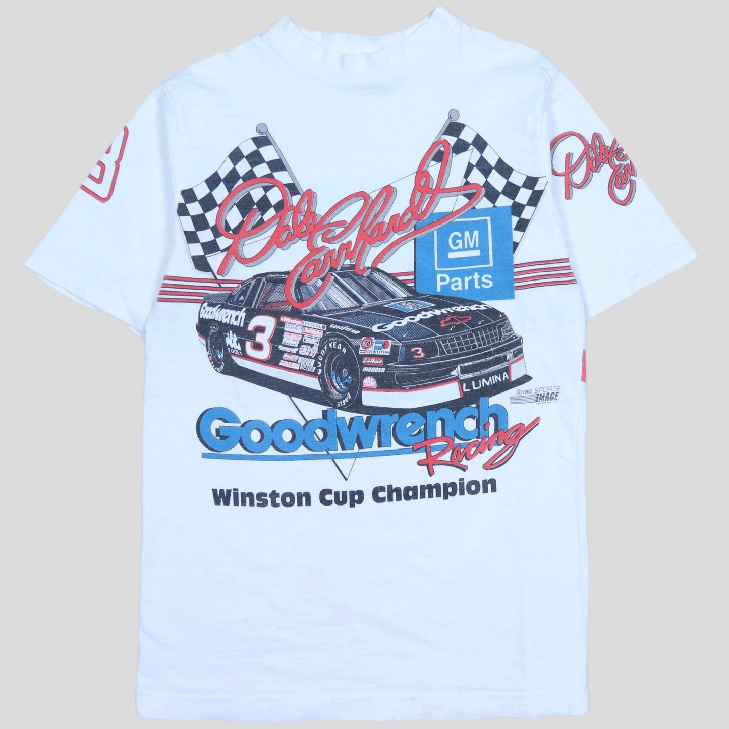 1992 Dale Earnhardt AOP Winston Cup T-Shirt - backtovida