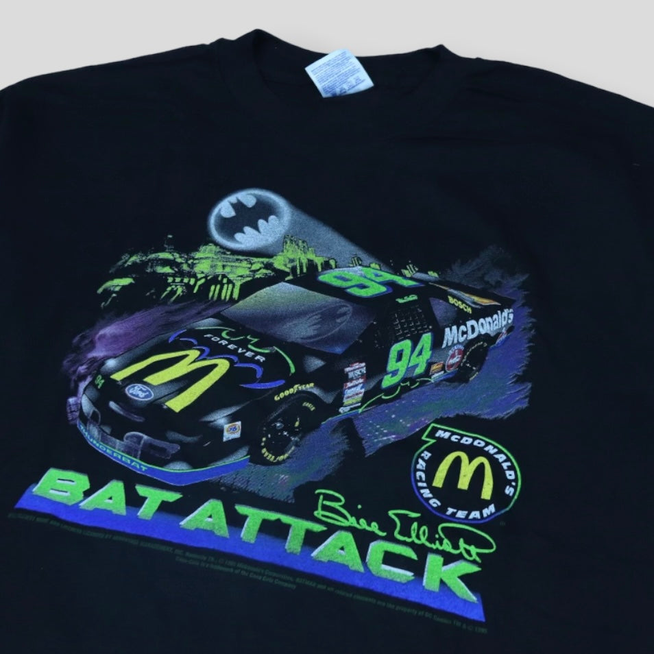 1995 Bill Elliott x Batman NASCAR T-shirt - backtovida