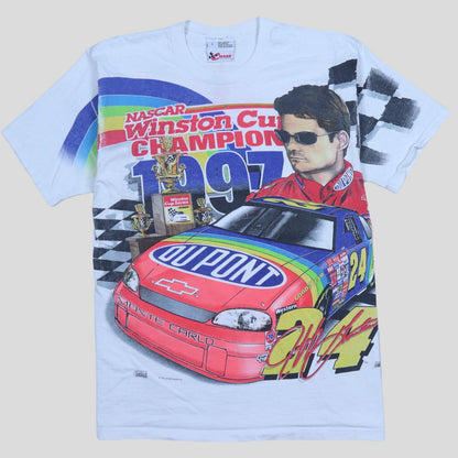 1997 Jeff Gordon Winston Champion AOP T-Shirt - backtovida