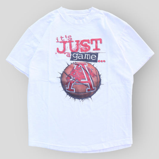 90s Razorbacks “It’s Just A Game” Vintage T-Shirt - backtovida