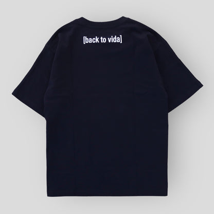 [back to vida] ARKANSAS Spell Out Black T-Shirt - backtovida