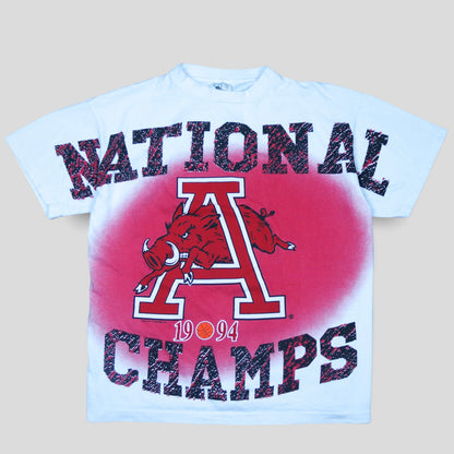 1994 National Champs Razorbacks T Shirt - backtovida