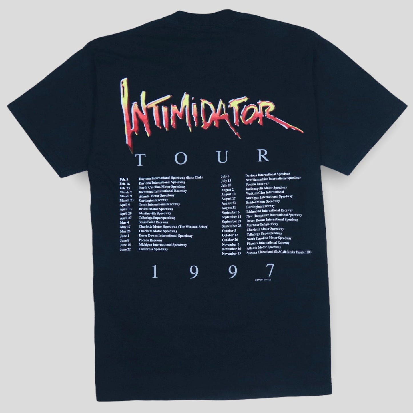 1997 Dale Earnhardt Intimidator Tour T-Shirt - backtovida